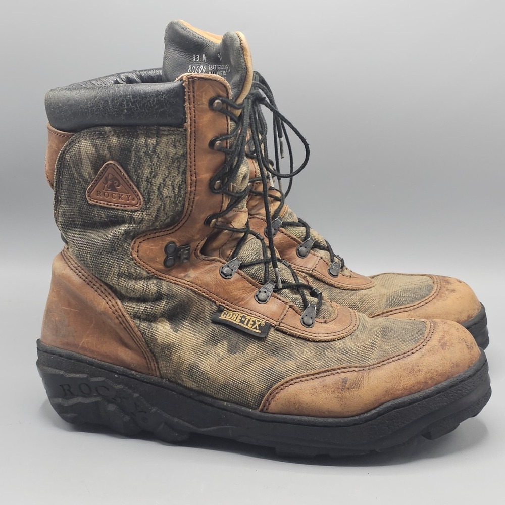 Rocky Men's Gore Tex Insulated Hunting Boots Leather 500 Grams Thinsulate 13M